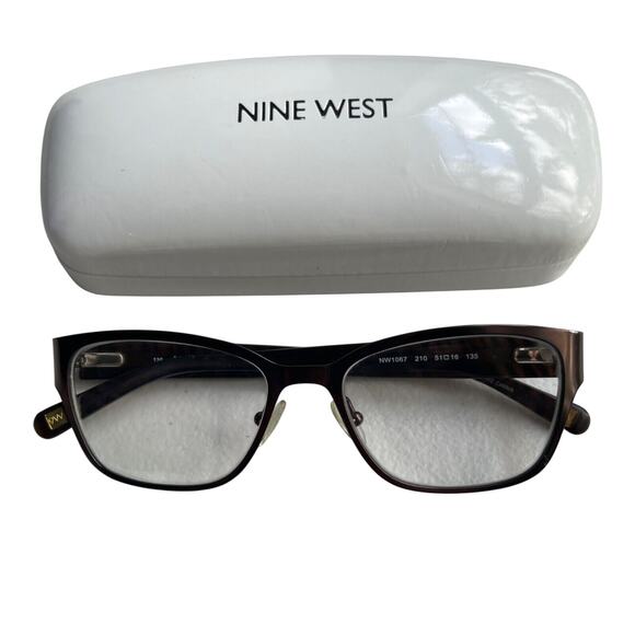 Nine West Eyeglass Frames Satin Brown with Case NW1067 210 51-16-135 - Picture 1 of 14